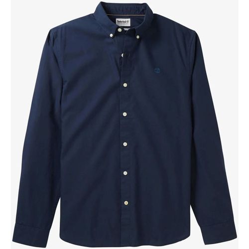 textil Hombre Camisas manga larga Timberland TB0A21X4 - LS ELVATD OXFORD-Z161 DARK SAPPHIRE Azul
