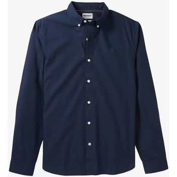textil Hombre Camisas manga larga Timberland TB0A21X4 - LS ELVATD OXFORD-Z161 DARK SAPPHIRE Azul