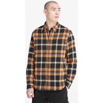 textil Hombre Camisas manga larga Timberland TB0A5Y7SB231 - FLANNEL PLAID-BLACK YD Negro