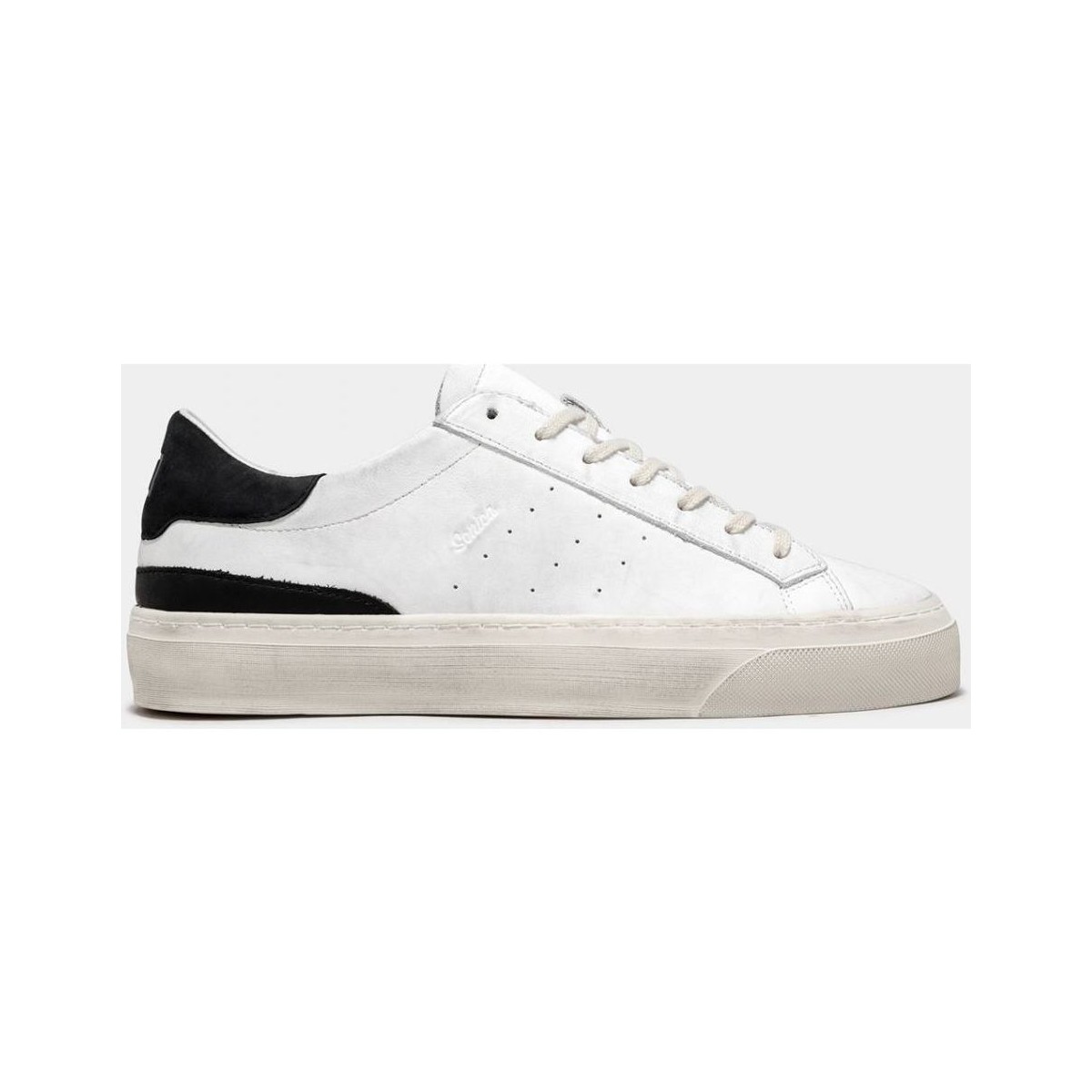 Zapatos Hombre Deportivas Moda Date M371-SO-CA-WB SONICA-WHITE/BLACK Blanco