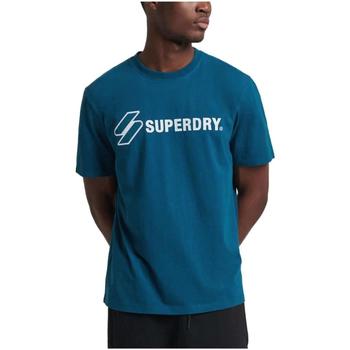 textil Hombre Camisetas manga corta Superdry M1011358B BR0 Azul