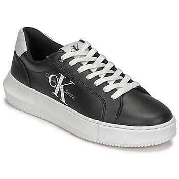 Zapatos Mujer Zapatillas bajas Calvin Klein Jeans CHUNKY CUPSOLE LACEUP MON LTH WN Negro / Blanco
