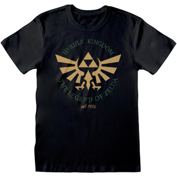 textil Camisetas manga larga Legend Of Zelda Hyrule Kingdom Negro