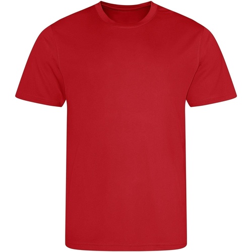 textil Hombre Camisetas manga larga Awdis Cool JC201 Rojo