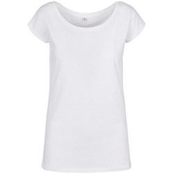 textil Mujer Camisetas manga larga Build Your Brand BB013 Blanco