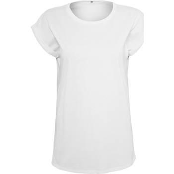 textil Mujer Camisetas manga larga Build Your Brand BY138 Blanco