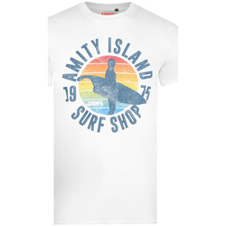 textil Hombre Camisetas manga larga Jaws Amity Surf Shop Blanco