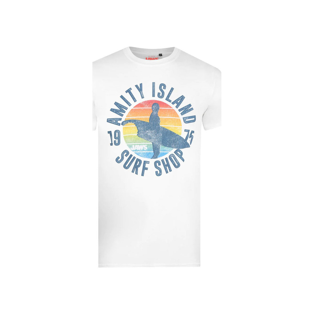 textil Hombre Camisetas manga larga Jaws Amity Surf Shop Blanco