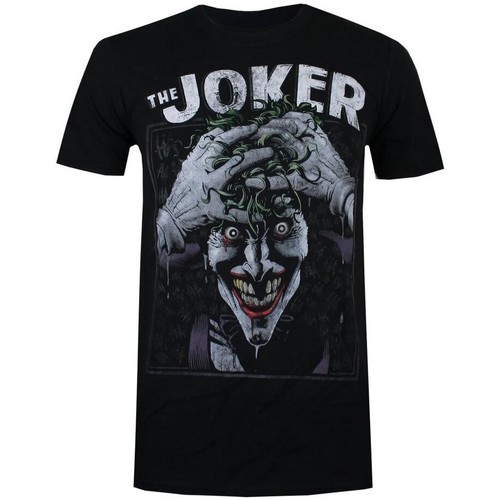 textil Hombre Camisetas manga larga The Joker Crazed Negro