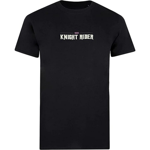 textil Hombre Camisetas manga larga Knight Rider 1982 Negro