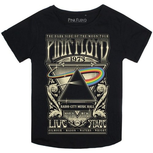 textil Mujer Camisetas manga larga Pink Floyd Carnegie Negro