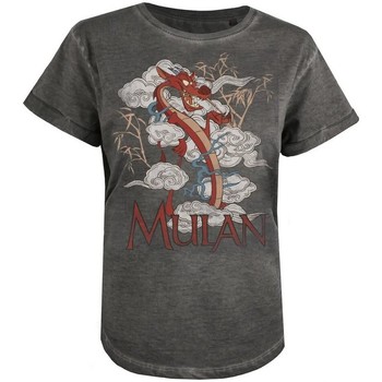 textil Mujer Camisetas manga larga Mulan  Gris