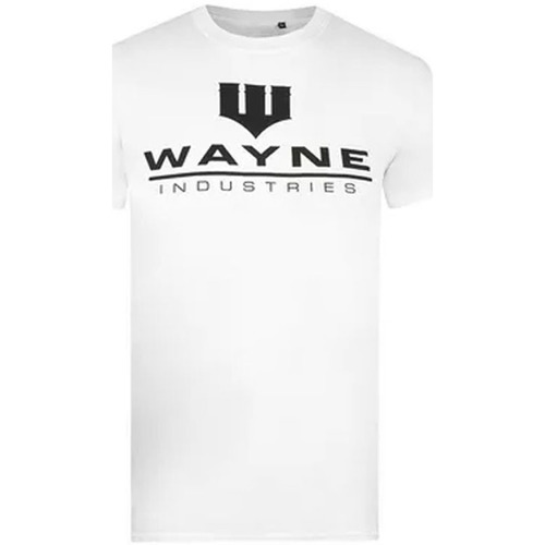 textil Hombre Camisetas manga larga Dessins Animés Wayne Industries Blanco