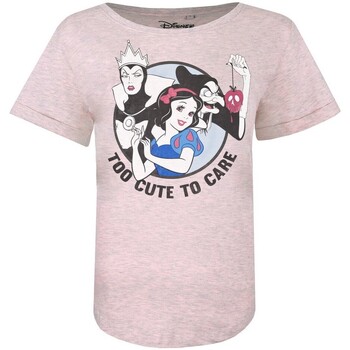 textil Mujer Camisetas manga larga Snow White And The Seven Dwarfs Too Cute To Care Rojo