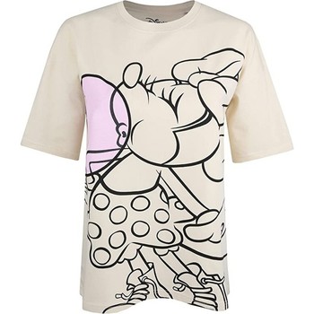 textil Mujer Camisetas manga larga Disney  Beige