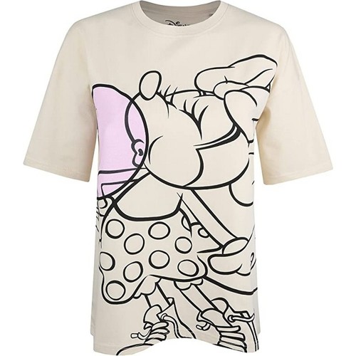textil Mujer Camisetas manga larga Disney TV1184 Beige