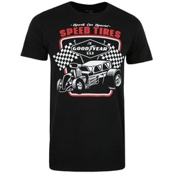 textil Hombre Camisetas manga larga Goodyear Speed Tires Negro