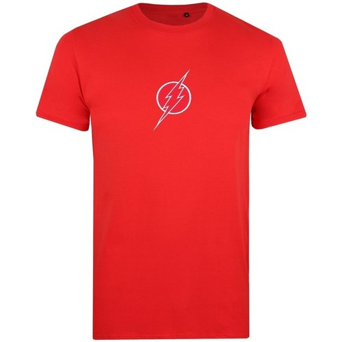 textil Hombre Camisetas manga larga The Flash TV1221 Rojo