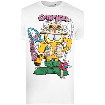 textil Hombre Camisetas manga larga Garfield  Blanco