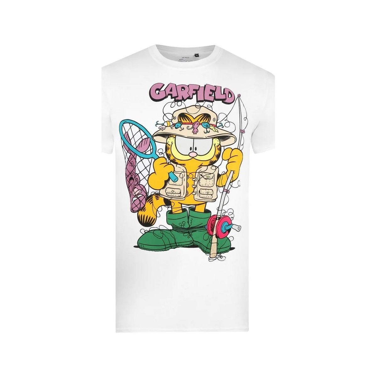 textil Hombre Camisetas manga larga Garfield TV1229 Blanco