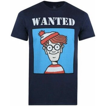 textil Hombre Camisetas manga larga Wheres Wally? TV1269 Azul