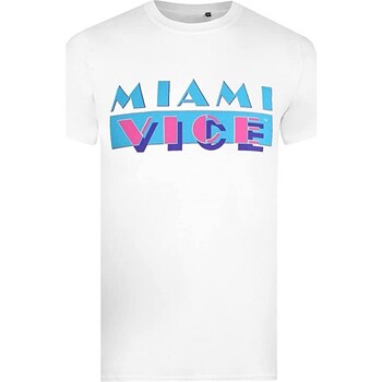 textil Hombre Camisetas manga larga Miami Vice TV1278 Rojo