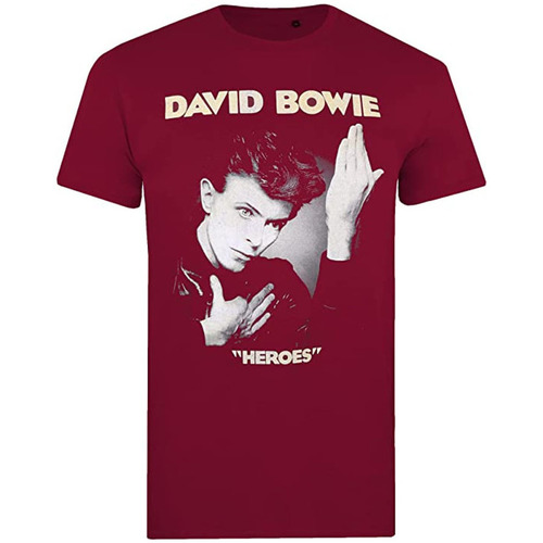 textil Hombre Camisetas manga larga David Bowie We Can Be Heroes Just For One Day Multicolor