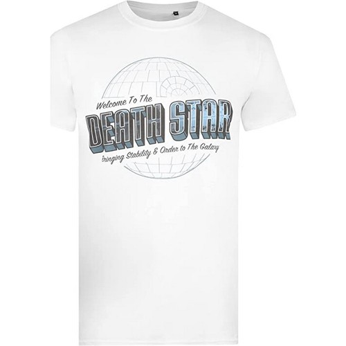 textil Hombre Camisetas manga larga Disney Welcome To The Death Star Blanco