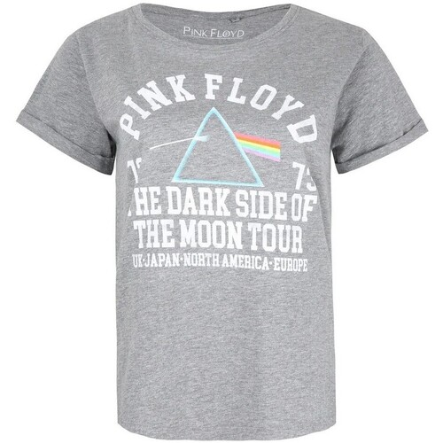 textil Mujer Camisetas manga larga Pink Floyd The Dark Side Of The Moon Tour Gris