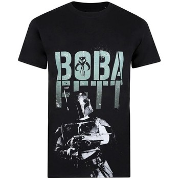 textil Hombre Camisetas manga larga Disney Boba Blaster Negro