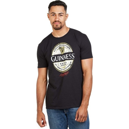 textil Hombre Camisetas manga larga Guinness TV1351 Negro