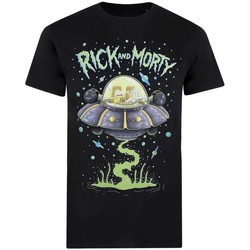 textil Hombre Camisetas manga larga Rick And Morty TV1390 Negro