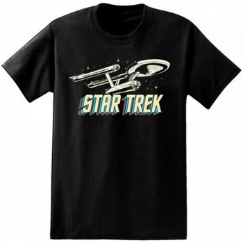 textil Hombre Camisetas manga larga Star Trek  Negro