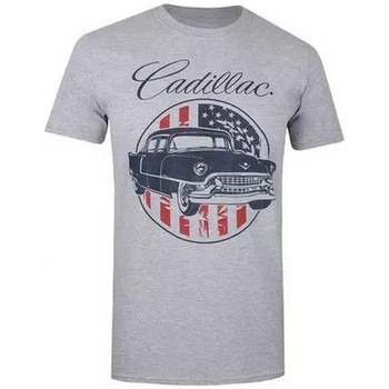 textil Hombre Camisetas manga larga Gm Motors Cadillac Gris