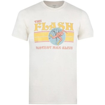 textil Hombre Camisetas manga larga The Flash 70's Beige