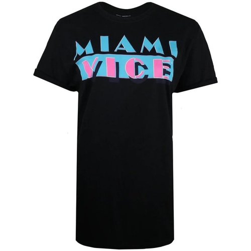 textil Mujer Camisetas manga larga Miami Vice TV1474 Negro