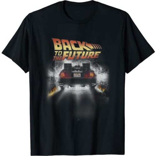 textil Hombre Camisetas manga larga Back To The Future TV1480 Negro