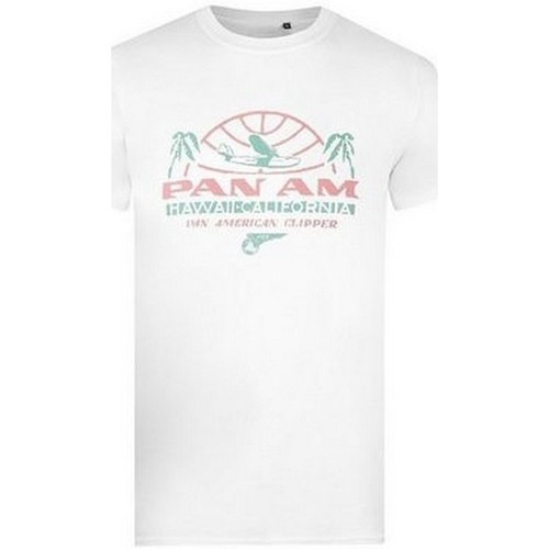 textil Hombre Camisetas manga larga Pan Am Hawaii Blanco