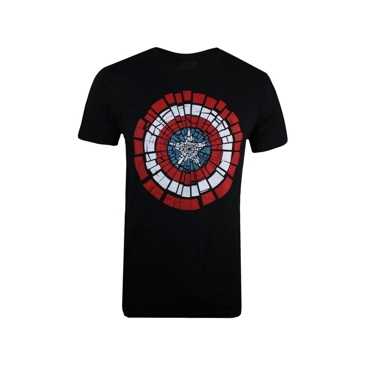 textil Hombre Camisetas manga larga Captain America TV1502 Negro