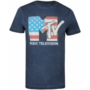 textil Hombre Camisetas manga larga Mtv Americana Azul