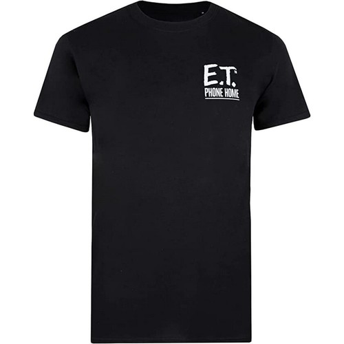 textil Hombre Camisetas manga larga E.t. The Extra-Terrestrial TV1519 Negro