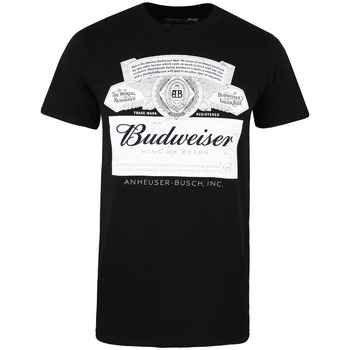 textil Hombre Camisetas manga larga Budweiser TV171 Negro