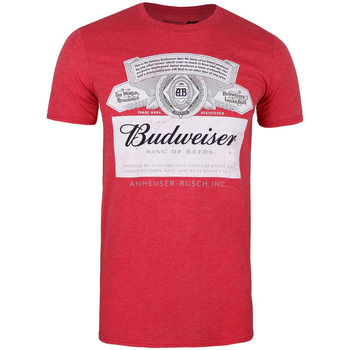 textil Hombre Camisetas manga larga Budweiser TV171 Rojo