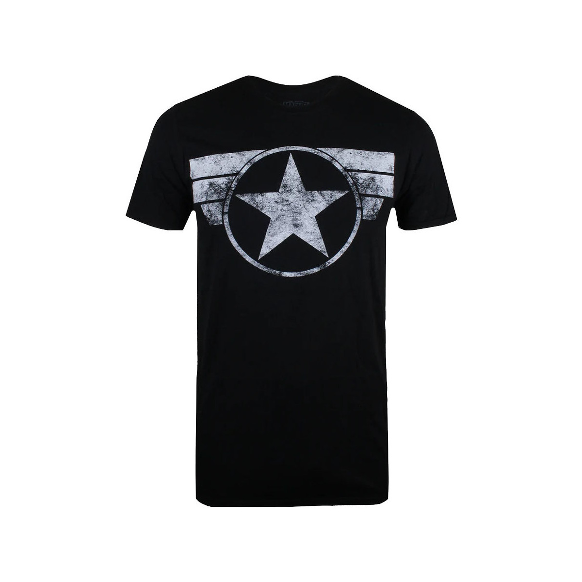 textil Hombre Camisetas manga larga Captain America TV228 Negro