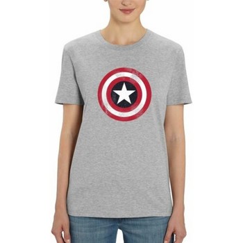textil Hombre Camisetas manga larga Captain America  Gris