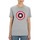 textil Hombre Camisetas manga larga Captain America TV298 Gris
