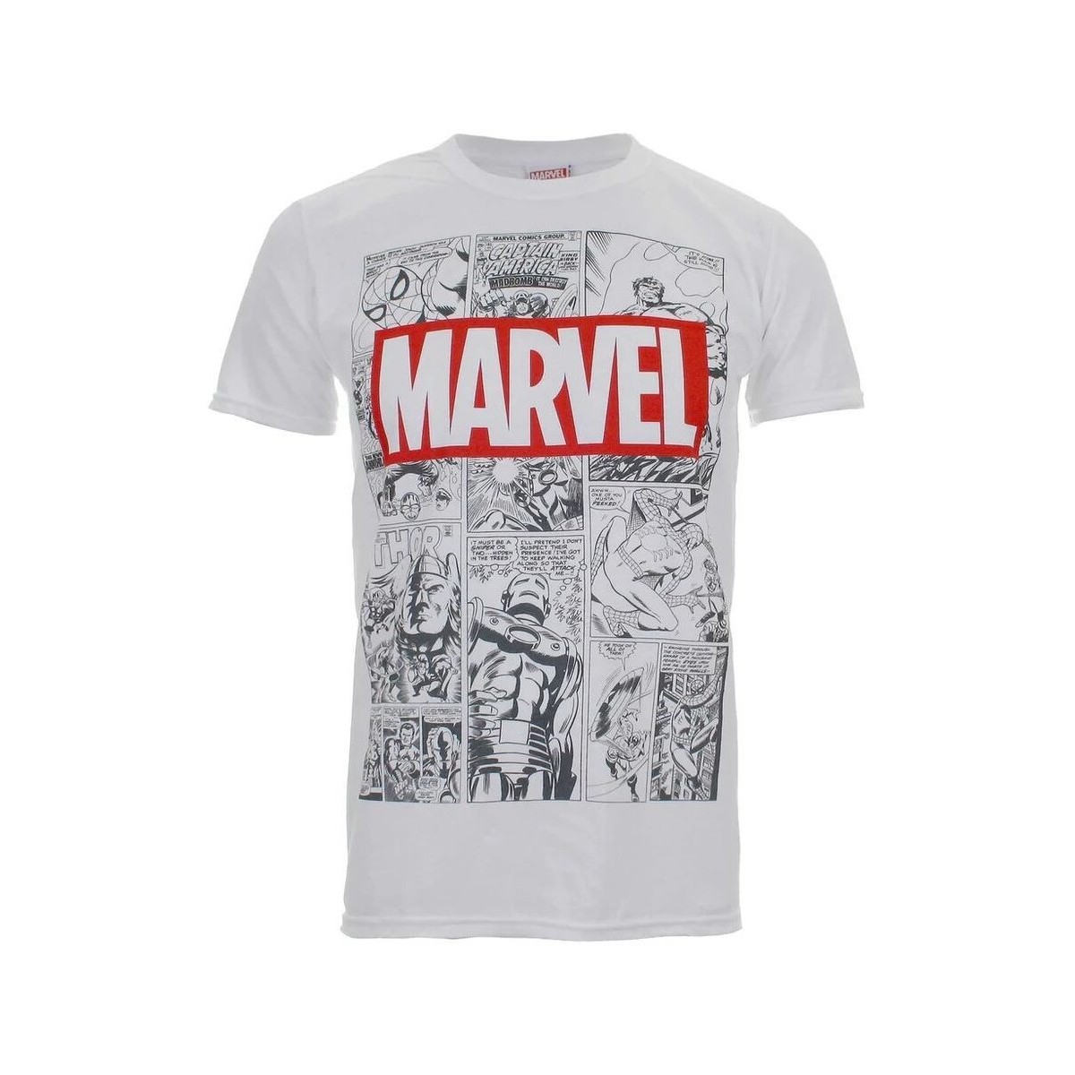 textil Hombre Camisetas manga larga Marvel TV353 Blanco
