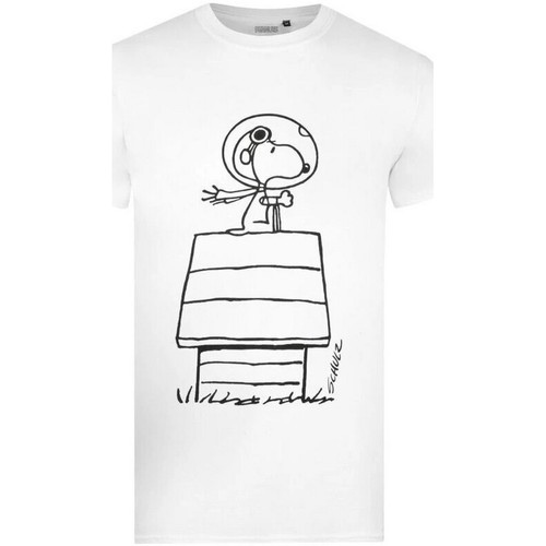 textil Hombre Camisetas manga larga Peanuts TV366 Blanco