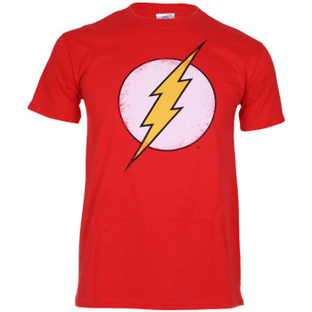 textil Hombre Camisetas manga larga The Flash TV377 Rojo