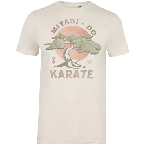 textil Hombre Camisetas manga larga Cobra Kai Miyagi Do Karate Beige
